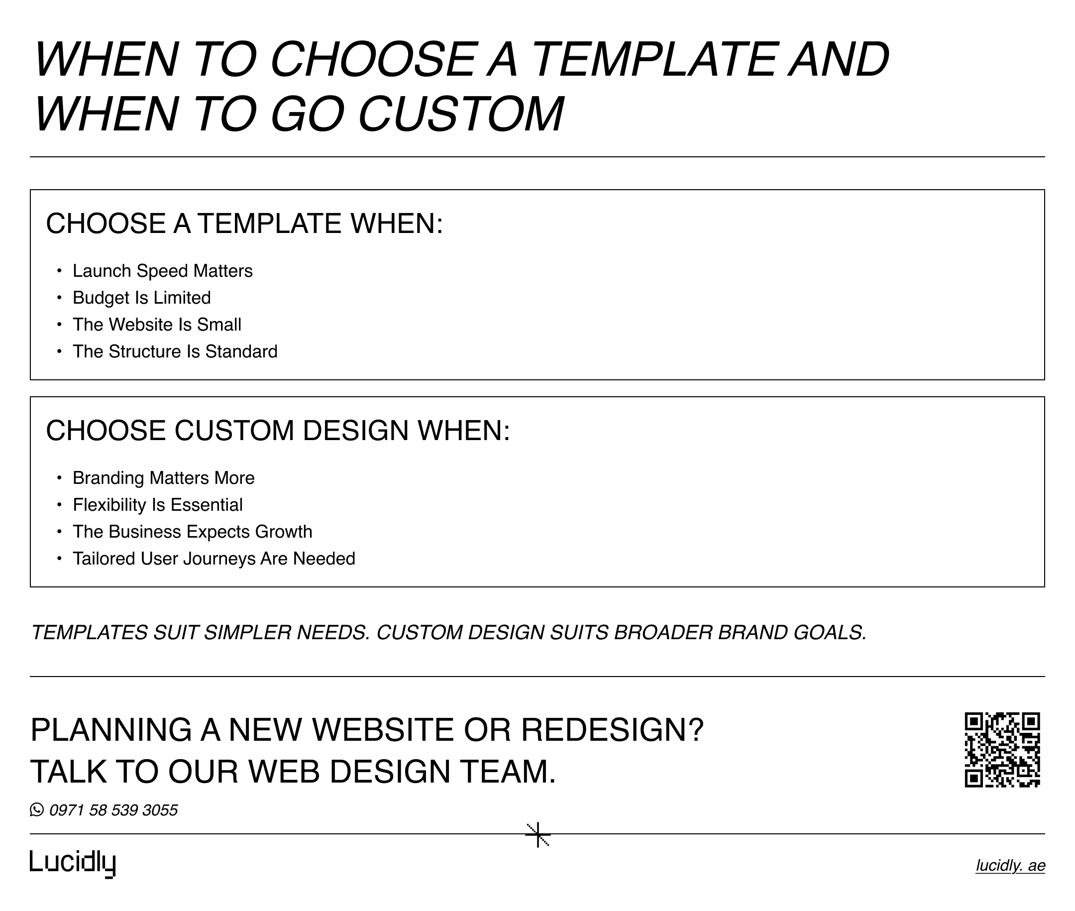 Custom Website Design vs Templates