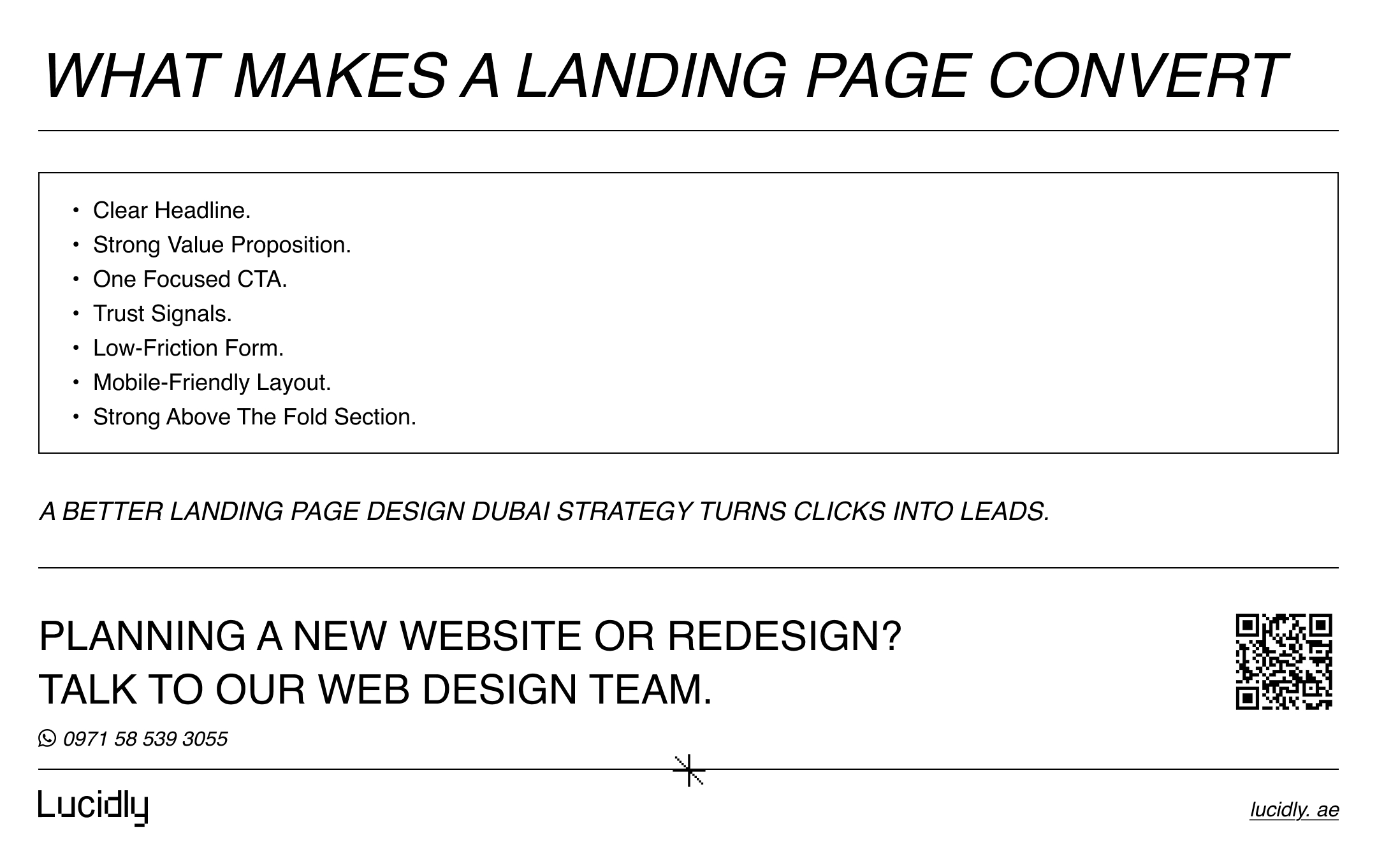 Landing Page Design Dubai: What Makes a Page Convert