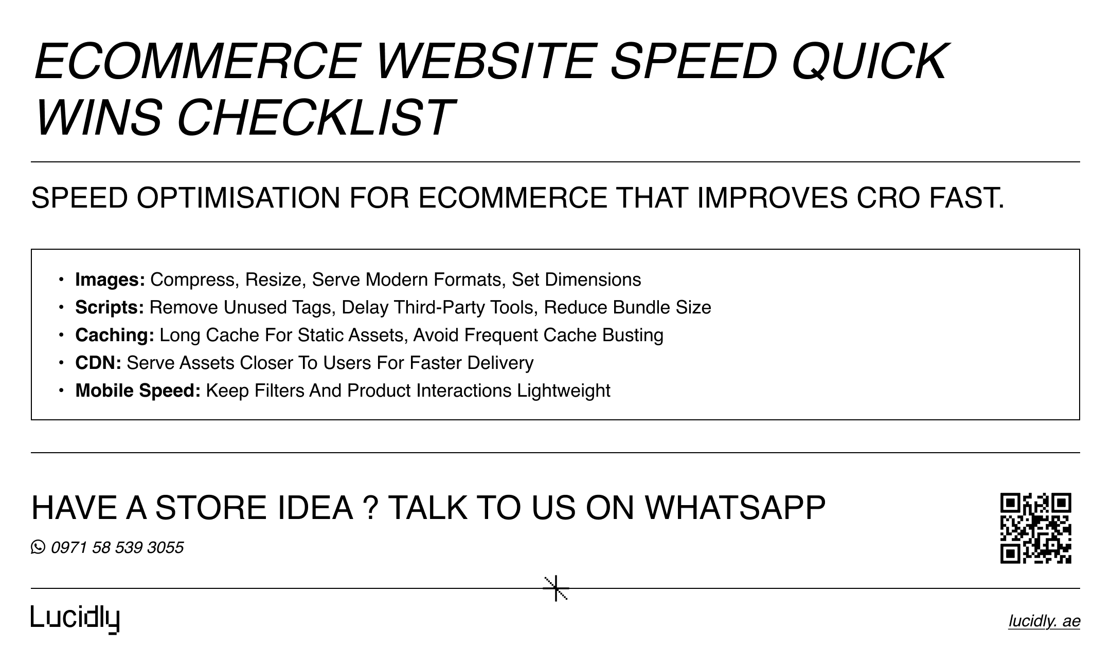 Boost ecommerce website speed with Core Web Vitals ecommerce fixes: image optimisation, caching, CDN, lazy loading, and script bloat cleanup.