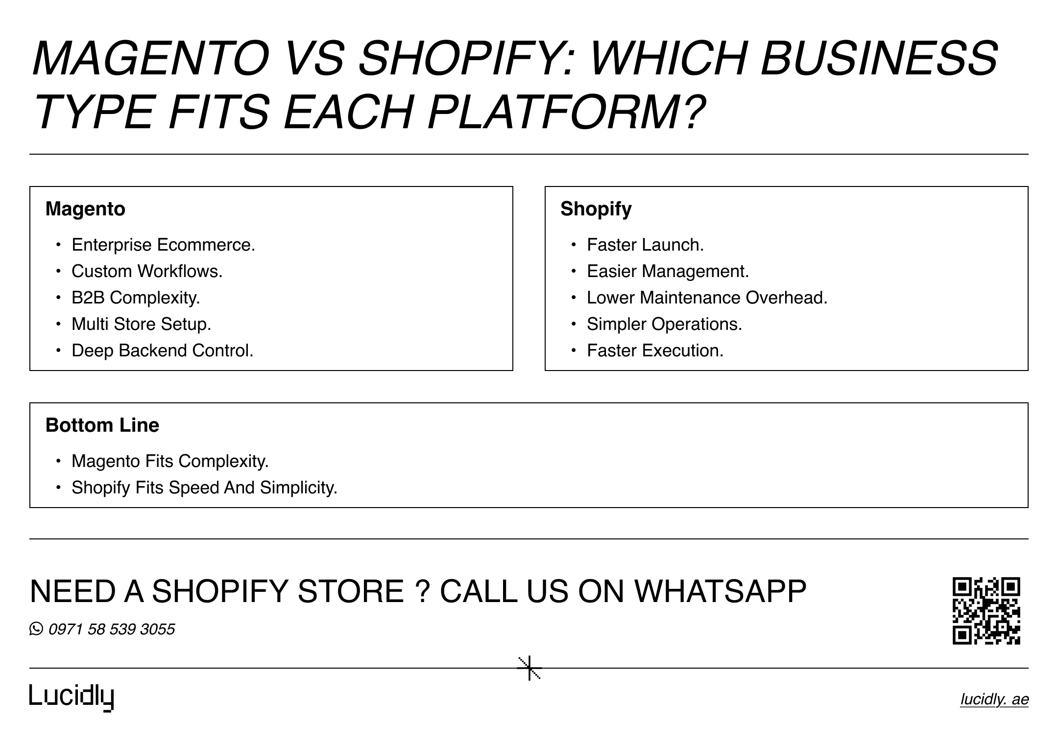 Magento vs Shopify 2026: When Magento Makes Sense and When Shopify Wins