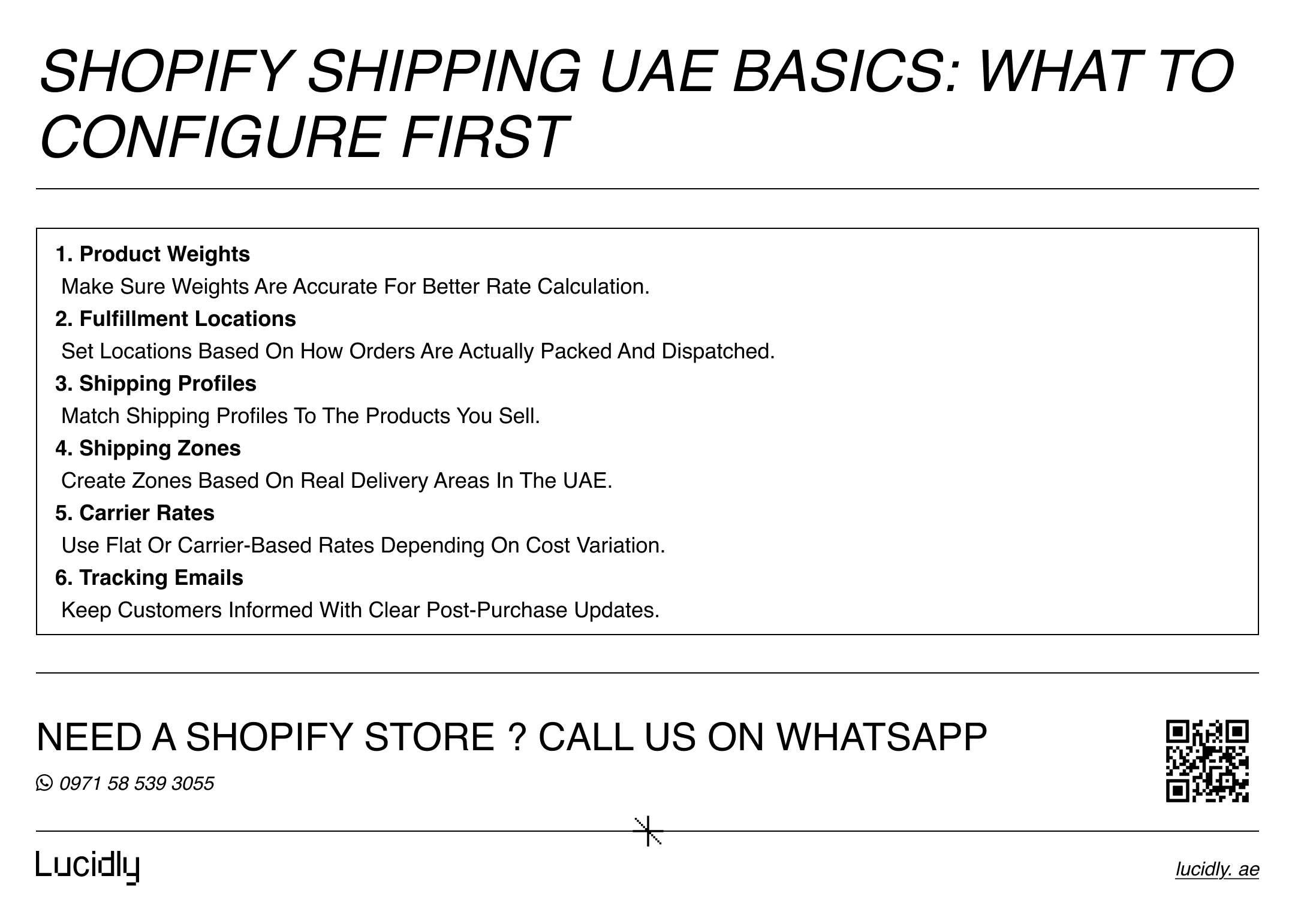 Shopify Shipping UAE - Set Up Delivery the Right Way 2026