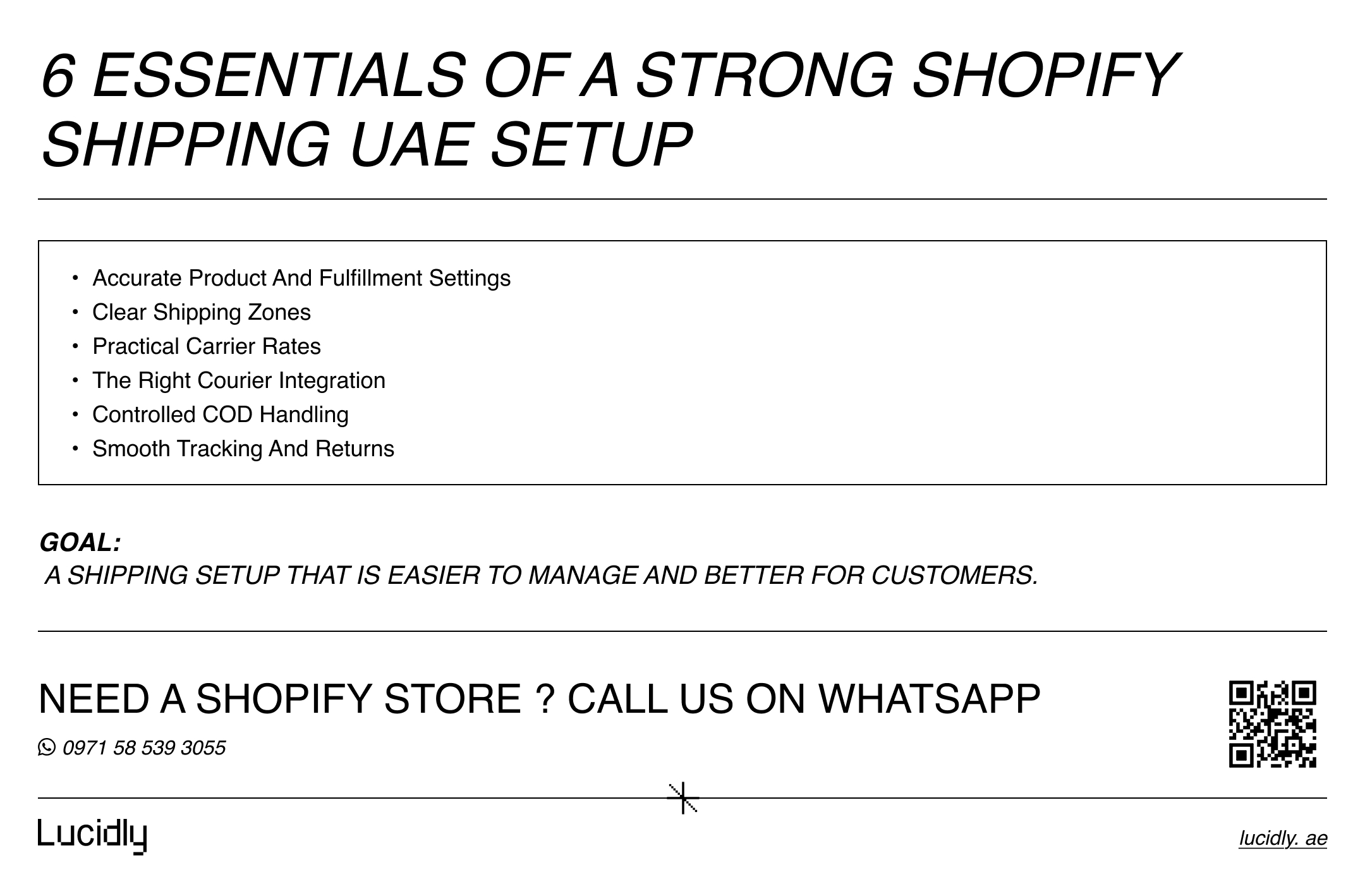 Shopify Shipping UAE - Set Up Delivery the Right Way 2026