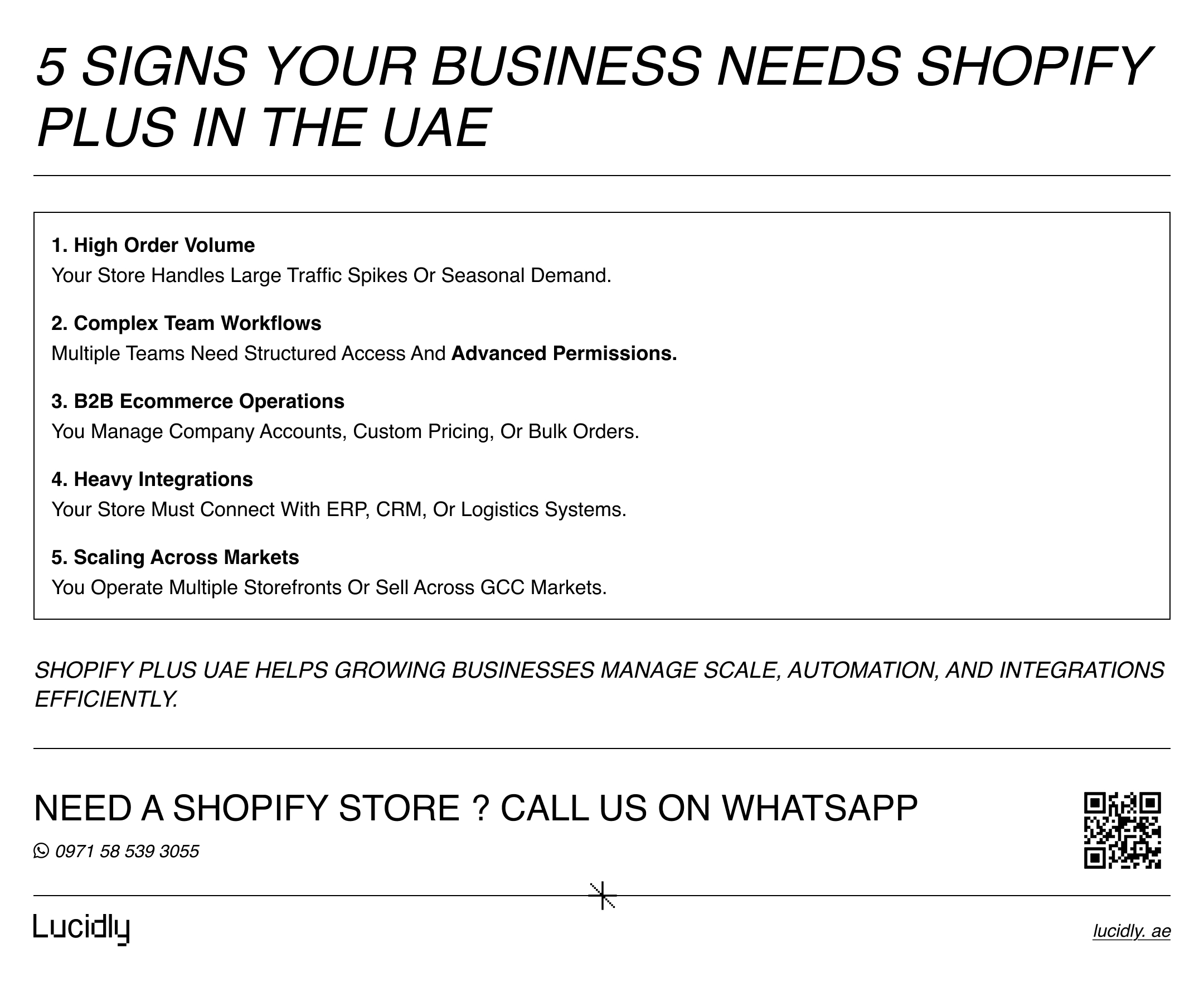 Shopify Plus UAE Guide 2026