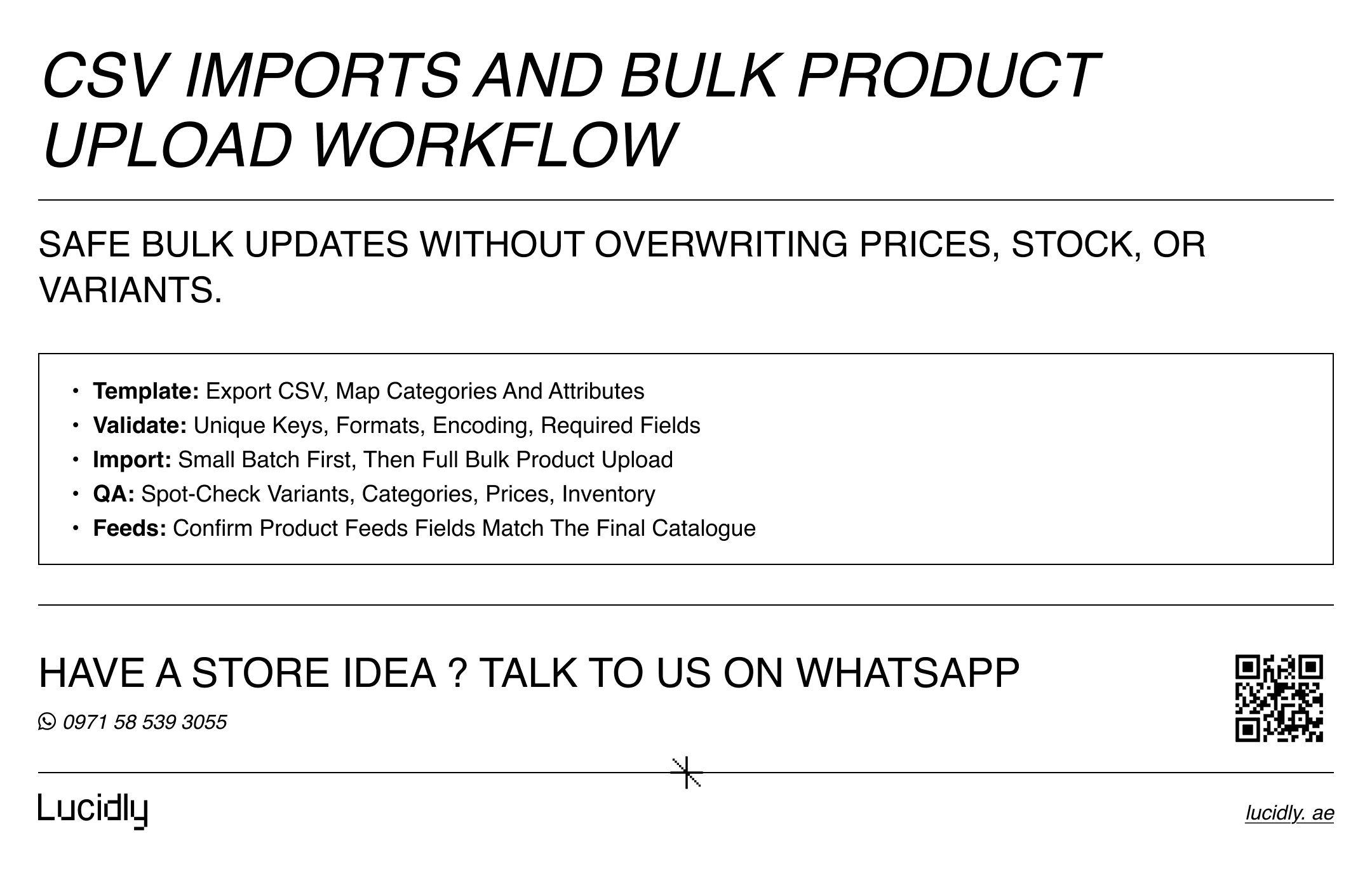product catalog management - 4 week catalogue cleanup plan