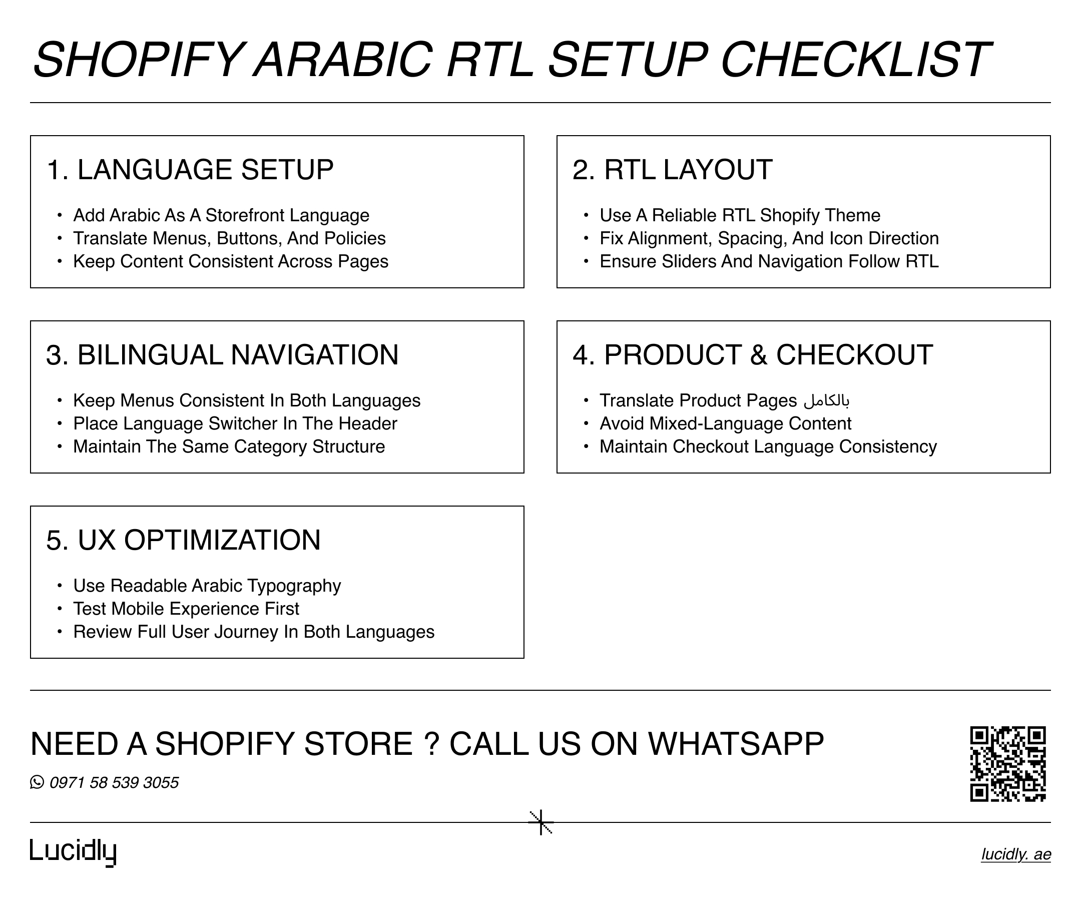 Arabic and RTL on Shopify: Language Setup, Bilingual Navigation, and UX Tips