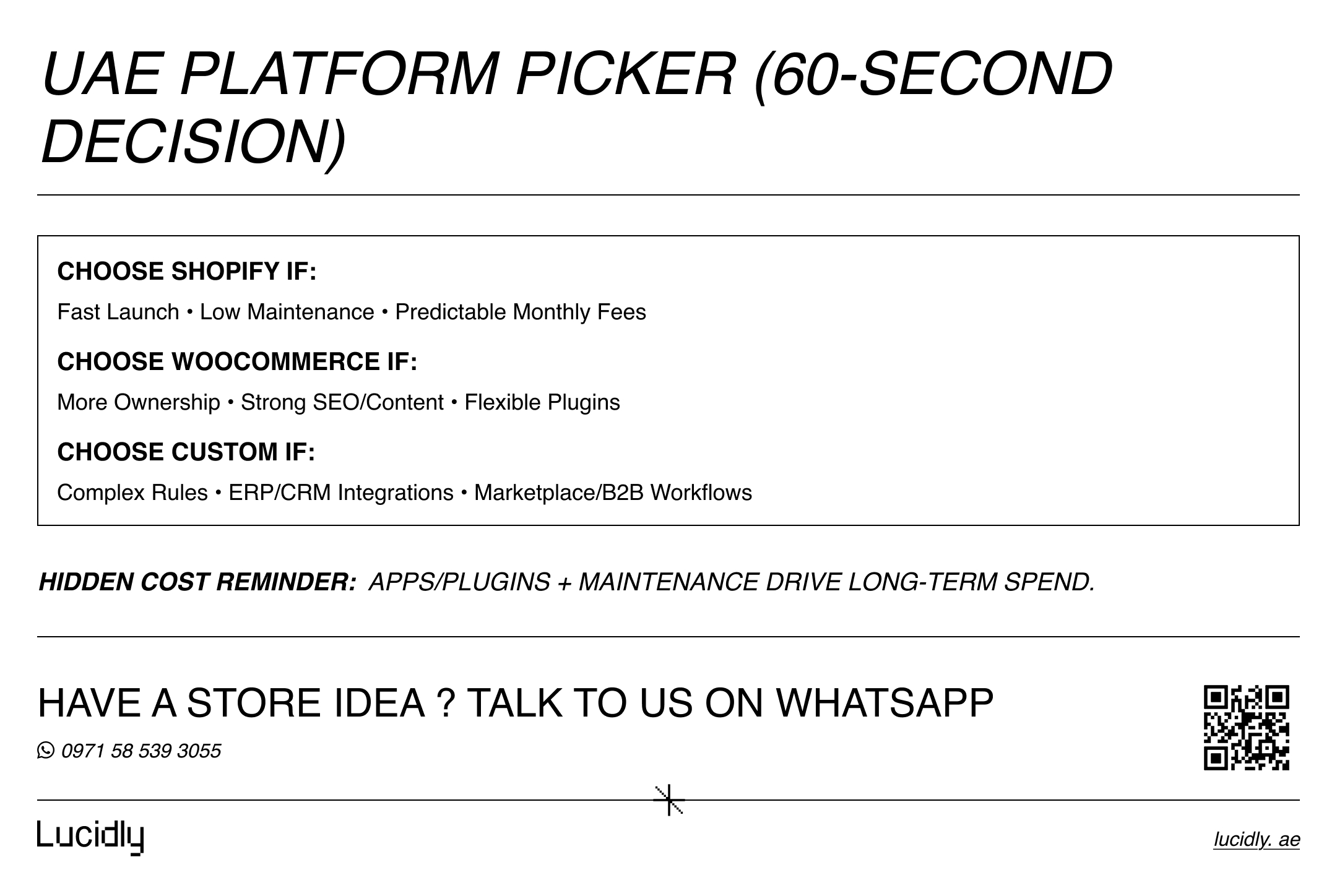 Shopify vs WooCommerce vs Custom in the UAE: Which Ecommerce Platform Should You Choose?